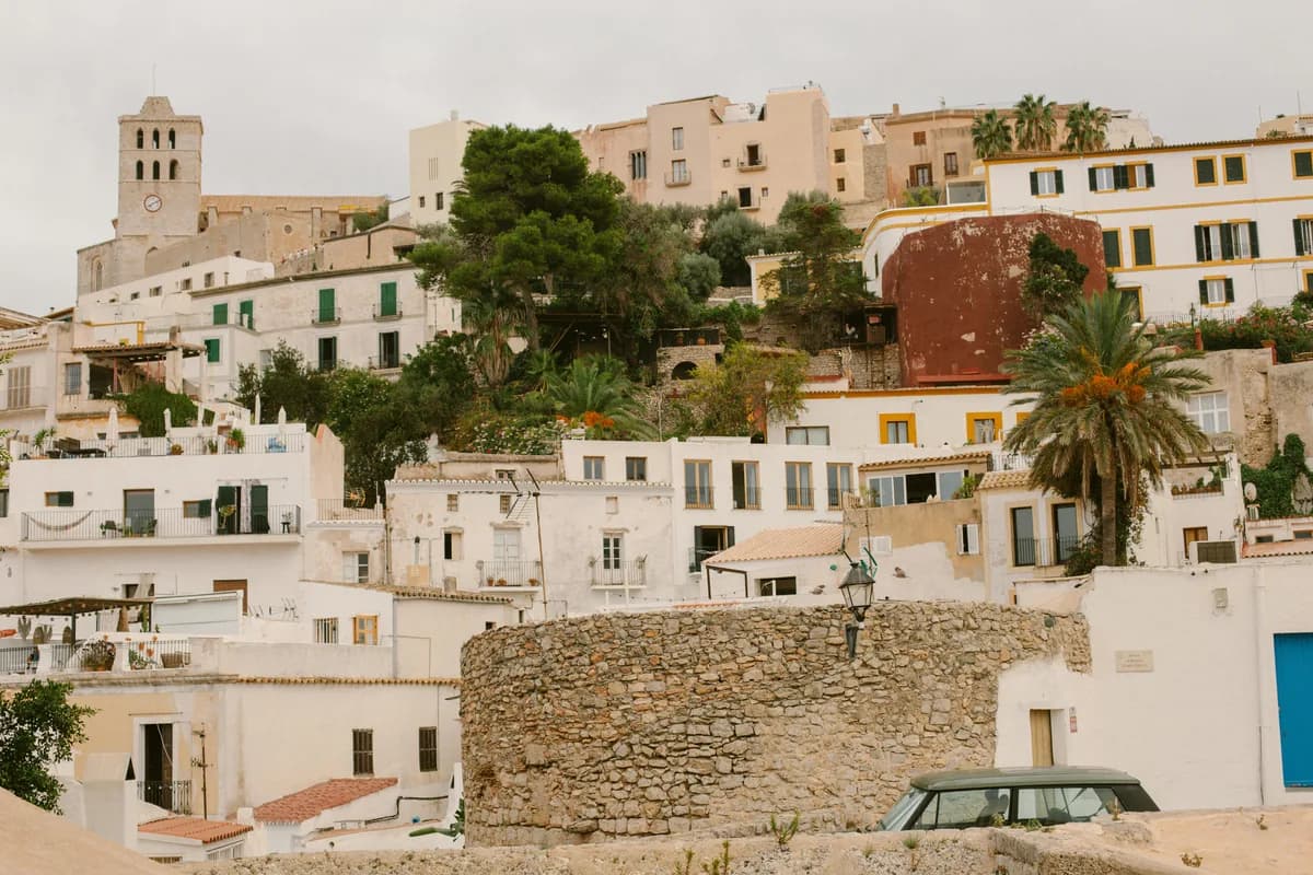 Discover the captivating historic charm of Ibiza's architectural landscape, a perfect blend of tradition and nature.